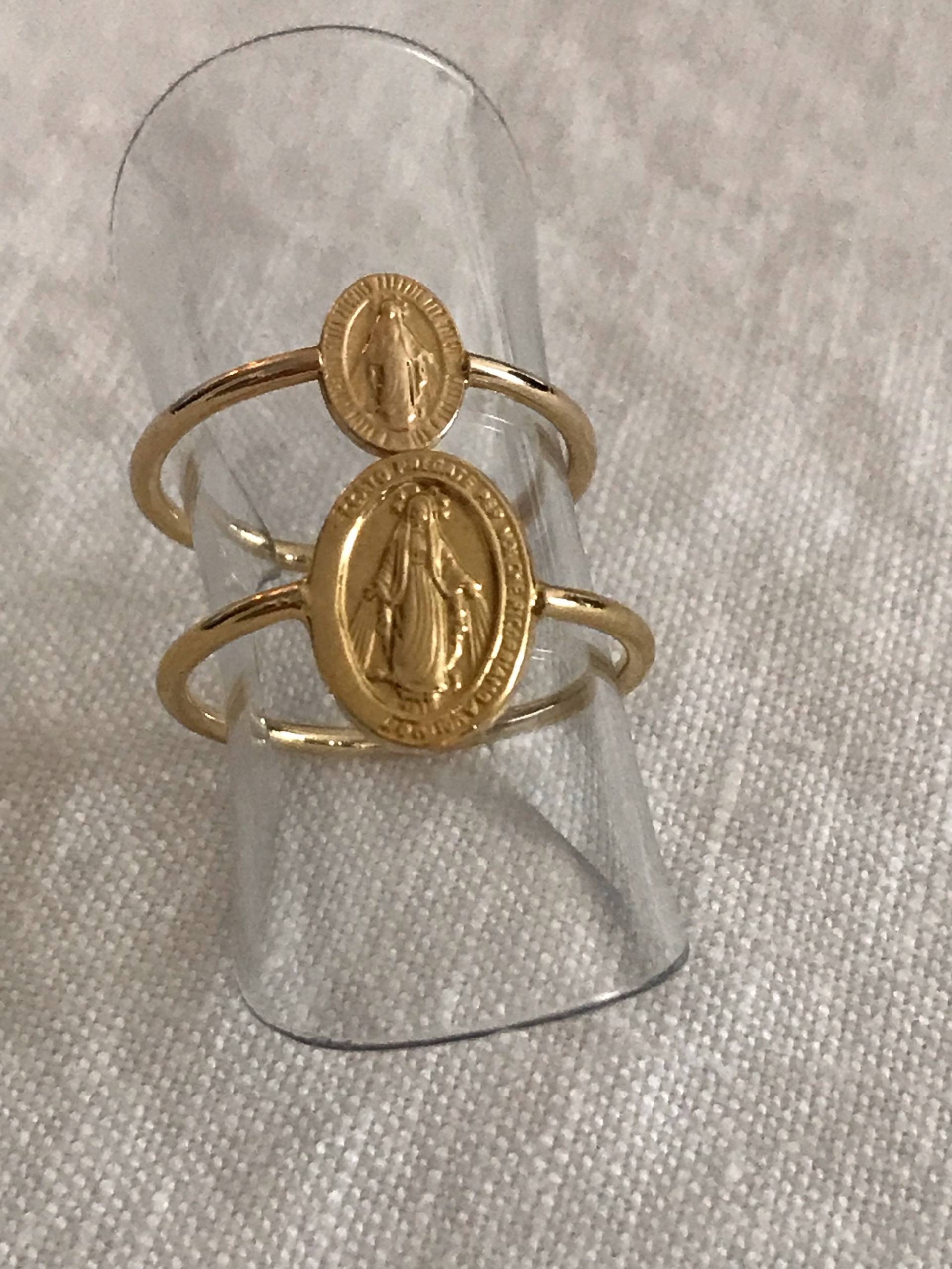 Vergoldeter Miraculous-Medaillenring | 2 Modelle Des Jungfrau-Maria-Rings Verfügbar Vergoldeter Miraculous-Medaillenring | 2 Modelle Des Jungfrau-Maria-Rings Verfügbar von AstridMessJewelry