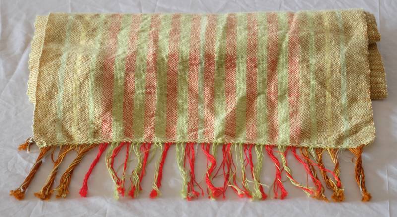 Handgewebter Schal Aus Flammgarn, Apfelgrün von AstrinsNadelsalat