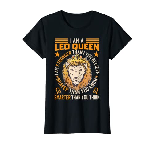 Löwe Sternzeichen für Damen und Kinder T-Shirt von Astrologie Geburtstag im Juli und August