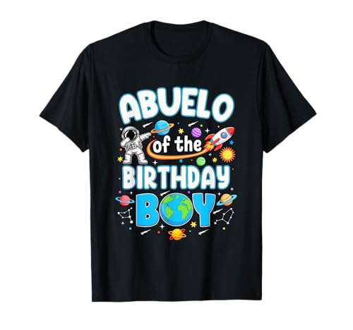 Abuelo of The Birthday Boy Astronautenfamilie Space Planets T-Shirt Abuelo of The Birthday Boy Astronautenfamilie Space Planets T-Shirt von Astronaut Birthday Boy Abuelo Matching