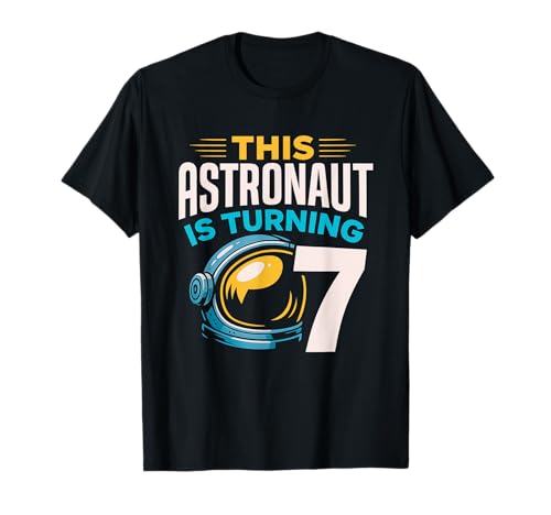 Astronaut Geburtstag Weltraum Party Alter 7 Junge Mädchen Weltraum T-Shirt Astronaut Geburtstag Weltraum Party Alter 7 Junge Mädchen Weltraum T-Shirt von Astronaut Birthday Space Boy Girl Age 7 Gifts