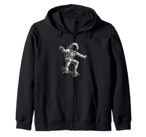 Cooles Skating Astronaut Kostüm für Jungen und Mädchen Kapuzenjacke von Astronaut Rocks