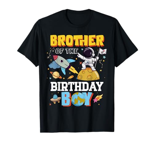 Brother of The Birthday Astronaut Boy Space Theme Party T-Shirt Brother of The Birthday Astronaut Boy Space Theme Party T-Shirt von Astronaut Space Birthday Boy Family Matching