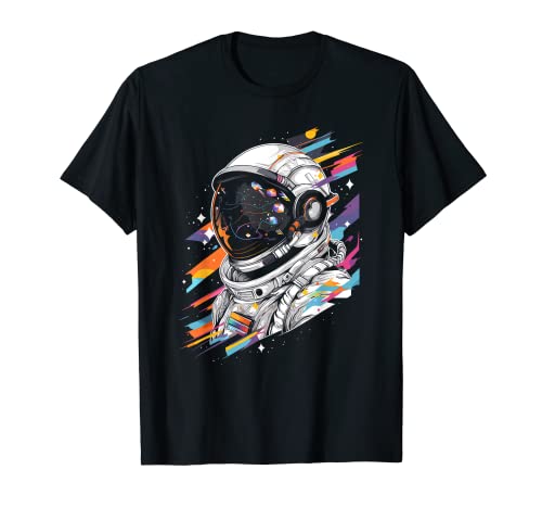 Weltraum Astronaut Spaceman Universum Kosmonaut Kinder T-Shirt von Astronauten Raumfahrt Reisen Planeten Fantasie
