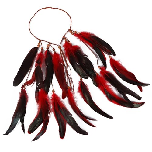 3/6PCS Boho Federn Haarschmuck indische Feder-Haarspange Zubehör gemischte Farbe Feder-Haarverlängerungen Boho Kopfstück Frauen Mädchen Feder Haarextensions Damen Cosplay Haardeko Zubehör von Asudaro