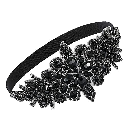 Abschlussball Stirnband, Asudaro Cosplay Party Stirnband, Vintage 1920er-1930er Jahre Strass Stirnband Frauen Mädchen Gatsby Style Vintage Feder Stirnbänder mit jedem Kleid zu gehen Typ 12 von Asudaro