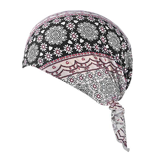 Asudaro Bandana Cap Sommermütze Atmungsaktive Schädelkappe unter Helm UV Schutz Stirnband Piratenhut Fahrradmütze Sport Kopfbedeckung Kopftuch Radfahren Mütze Herren DamenKhaki von Asudaro