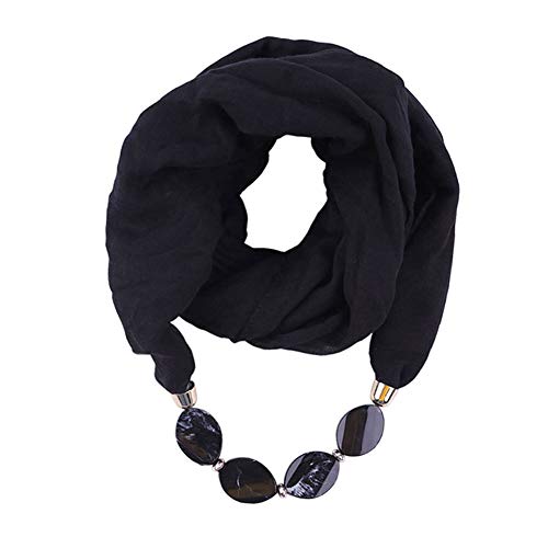 Asudaro Damen Tücher Halskette Modeschmuck Anhänger Schals Sonnenschutz Jahrgang böhmischen Stil Kette Quasten Schal Halskette Halstücher Bekleidung Elegante Schal Wrap Pashminas 180 x 48CM von Asudaro