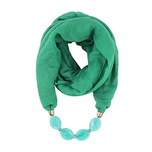 Asudaro Damen Tücher Halskette Modeschmuck Anhänger Schals Sonnenschutz Jahrgang böhmischen Stil Kette Quasten Schal Halskette Halstücher Bekleidung Elegante Schal Wrap Pashminas 180 x 48CM von Asudaro