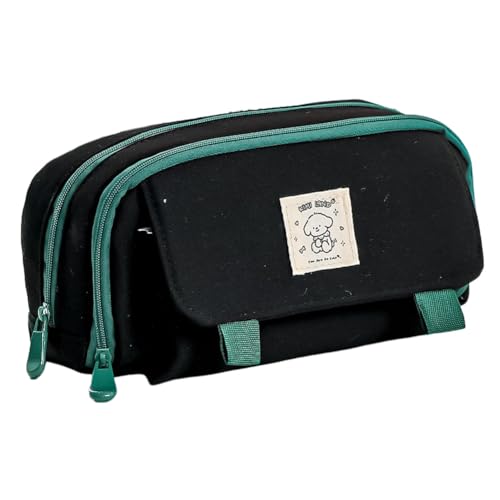 Asudaro Federmäppchen mit großem Fassungsvermögen, Federtasche großem Fassungsvermögen 3 Fächern tragbar niedlicher Reißverschluss Schreibwaren für Kinder Teenager Studenten Organizer Federmäppchen von Asudaro