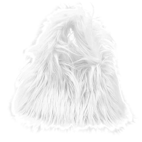 Asudaro Flauschige Winter Schultertasche, Plüsch-Tragetasche Süße Handtasche Damen-Umhängetasche Aus Plüsch Kunstfell Umhängetasche Weiche Flauschige Clutch Für Die Tägliche Reise von Asudaro