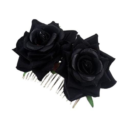 Asudaro Flower Hair Combs Velvet Rose Hair Comb Metal Hair Side Combs Rose Haarkamm Haarschmuck FüR Hochzeitdeko Karneval Fasching Halloween Asudaro Flower Hair Combs Velvet Rose Hair Comb Metal Hair Side Combs Rose Haarkamm Haarschmuck FüR Hochzeitdeko Karneval Fasching Halloween von Asudaro