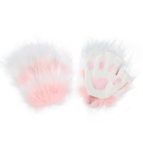 Asudaro Frauen Bär Plüsch Katze Tatze Klaue Halbe Finger Handschuh Kunstpelz Katze Pfote Fingerlose Handschuhe Fäustlinge Winterhandschuhe Warme Outdoor Sport Fahrradhandschuhe Rosa Asudaro Frauen Bär Plüsch Katze Tatze Klaue Halbe Finger Handschuh Kunstpelz Katze Pfote Fingerlose Handschuhe Fäustlinge Winterhandschuhe Warme Outdoor Sport Fahrradhandschuhe Rosa von Asudaro