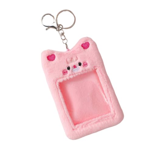 Asudaro Kartenhalter Aus Plüsch, 8,5 x 13 cm Cartoon-Bär/Kätzchen/Küken Niedlicher Plüsch-Fotokartenhalter Mit Schlüsselanhänger Weicher, Flauschiger Schutz für ID-Bankkreditkartenhalter Asudaro Kartenhalter Aus Plüsch, 8,5 x 13 cm Cartoon-Bär/Kätzchen/Küken Niedlicher Plüsch-Fotokartenhalter Mit Schlüsselanhänger Weicher, Flauschiger Schutz für ID-Bankkreditkartenhalter von Asudaro