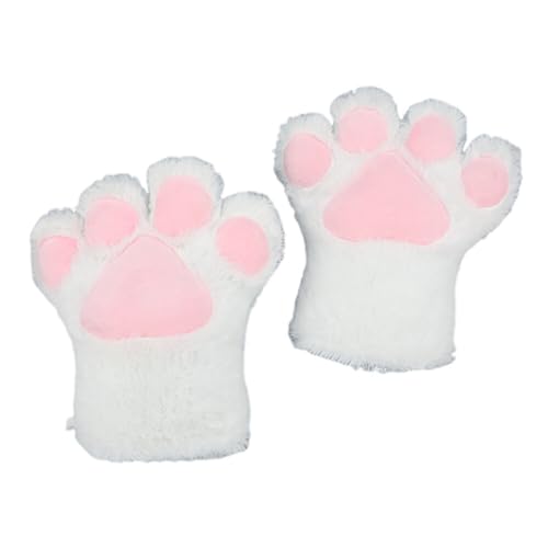 Asudaro Kawaii-Handschuhe Katzenpfote Cosplay PlüSchhandschuhe Dehnbare Kunstpelzhandschuhe Mit Katzen- Und Fuchspfoten PlüSchige, Flauschige, Warme Winterhandschuhe von Asudaro