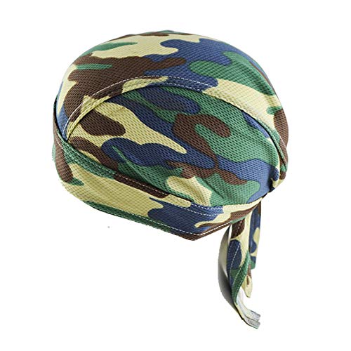 Asudaro Pirat Kopftuch Cap Herren Camouflage Headscarf Headwrap Kopfbedeckung Pirate Cap Turban Outdoor Sport Fahrrad Sommermütze Laufen Mütze Piratenmütze Radfahren Kopftuch Stirnband Stil 1 von Asudaro