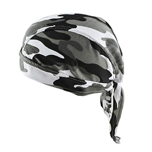 Asudaro Pirat Kopftuch Cap Herren Camouflage Headscarf Headwrap Kopfbedeckung Pirate Cap Turban Outdoor Sport Fahrrad Sommermütze Laufen Mütze Piratenmütze Radfahren Kopftuch Stirnband Stil 2 von Asudaro