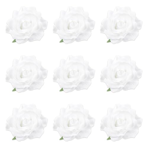 Asudaro Rose Blume Haarnadel Künstliche Haar Blume Clip Haarnadel Rose Brosche Blumenclips für Mädchen Frauen Party Halloween Karneval Maskerade Hochzeit von Asudaro
