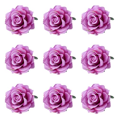 Asudaro Rose Blume Haarnadel Künstliche Haar Blume Clip Haarnadel Rose Brosche Blumenclips für Mädchen Frauen Party Halloween Karneval Maskerade Hochzeit von Asudaro