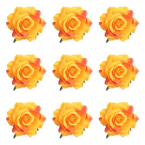 Asudaro Rose Blume Haarnadel Künstliche Haar Blume Clip Haarnadel Rose Brosche Blumenclips für Mädchen Frauen Party Halloween Karneval Maskerade Hochzeit von Asudaro
