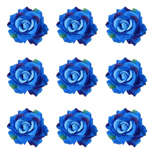 Asudaro Rose Blume Haarnadel Künstliche Haar Blume Clip Haarnadel Rose Brosche Blumenclips für Mädchen Frauen Party Halloween Karneval Maskerade Hochzeit von Asudaro