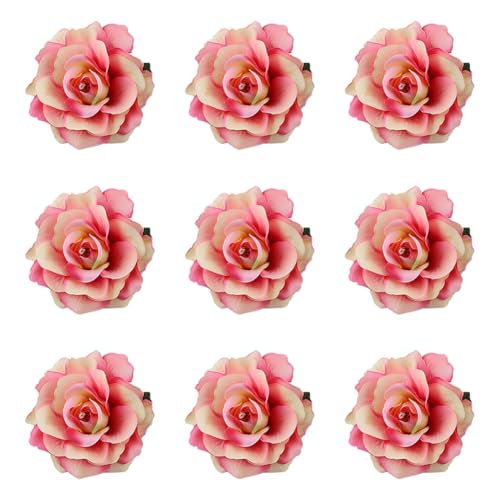 Asudaro Rose Blume Haarnadel Künstliche Haar Blume Clip Haarnadel Rose Brosche Blumenclips für Mädchen Frauen Party Halloween Karneval Maskerade Hochzeit von Asudaro