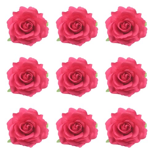 Asudaro Rose Blume Haarnadel Künstliche Haar Blume Clip Haarnadel Rose Brosche Blumenclips für Mädchen Frauen Party Halloween Karneval Maskerade Hochzeit von Asudaro