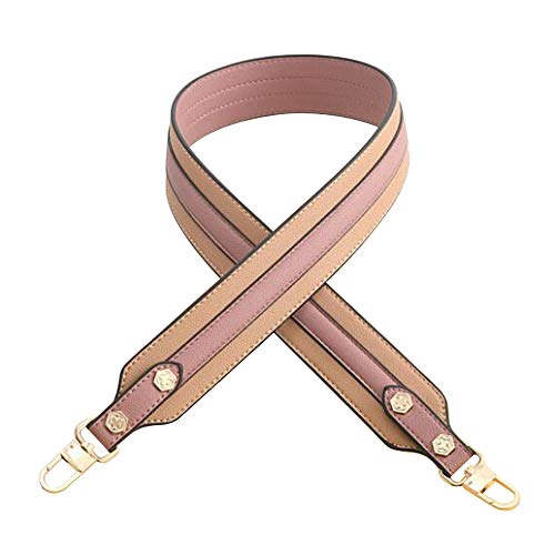 Asudaro Taschengurt 100cm Schultergurt Breiter Schulterriemen PU-Leder Trageriemen Umhängegurt-Streifen Tragegurt Ersatz Gürtel für Damen Taschen DIY Zubehör Rosa von Asudaro