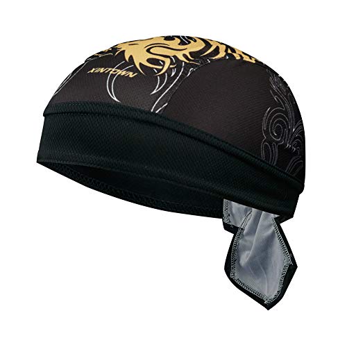 Asudaro Unisex Bandana Cap Piratenhut Reiten im Freien Sport Kopftuch Kopfbedeckung Fahrradkappe Unter Helmmütze UV Schutz Piratentuch Stirnband Biker Hat Laufen Mütze Funktions Kappe Stil 4 von Asudaro