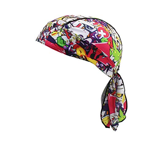 Asudaro Unisex Sport Kopfbedeckung Kopftuch Atmungsaktiver Pirat Cap Radfahren Bandana Fahrrad Motorrad Piratentuch Stirnband Biker Hat Laufen Mütze Helmmütze Schnell Trocknender Sonnenschutz Stil 7 von Asudaro