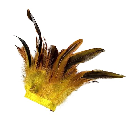 Feder Armband,Asudaro Plume Armband Feder Armband Halloween Kostüme Hexen Manschetten Aus Federn Natürlichen Federn Handgelenk Für Bühnenaufführung,Cosplay, Party, Festival, Modellshow Requisiten Gelb von Asudaro