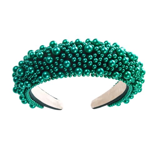 Perlen-Stirnbänder Asudarofunkelndesbreites Perlen-Stirnbandmodischehandgefertigtebreite Haarreifenmodisches Kristall-Stirnband für den Abschlussball von Asudaro