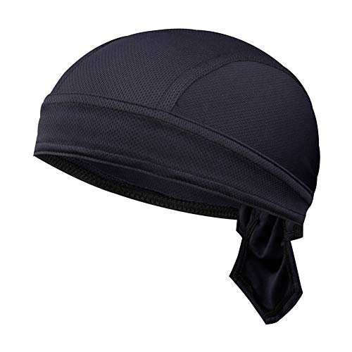 Piratenmütze Bikertuch Stirnband Hip Hop Cap aus Baumwolle Turbanhut Bandana Cap Sommermütze Kopftuch Atmungsaktive Sport Headwraps Fahrrad Kopfbedeckung Unisex Durags Hut Bikertuch Dunkelblau von Asudaro