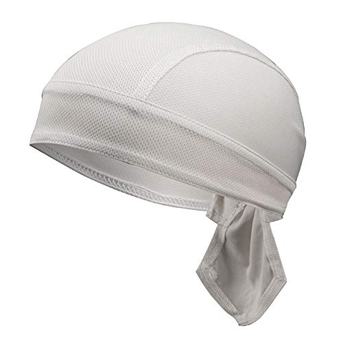 Piratenmütze Bikertuch Stirnband Hip Hop Cap aus Baumwolle Turbanhut Bandana Cap Sommermütze Kopftuch Atmungsaktive Sport Headwraps Fahrrad Kopfbedeckung Unisex Durags Hut Bikertuch Grau von Asudaro