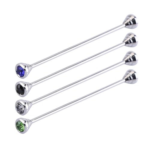 Strass Brosche, Asudaro 4 Stück Herren kragennadel Anzug Hemd Kragenstift Kragen Pins Bar Doppeldraht Anstecknadel Kragen Pin Pullover Brosche Pin Hemdkragen Dekoration Schmuck Typ 1 von Asudaro