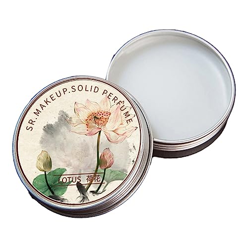 Asuinxurr 5 StüCk Festes DamenparfüM, Tragbar, Fester Balsam, Langanhaltende DüFte, Elegante Weibliche Feste ParfüMe (Lotus) von Asuinxurr