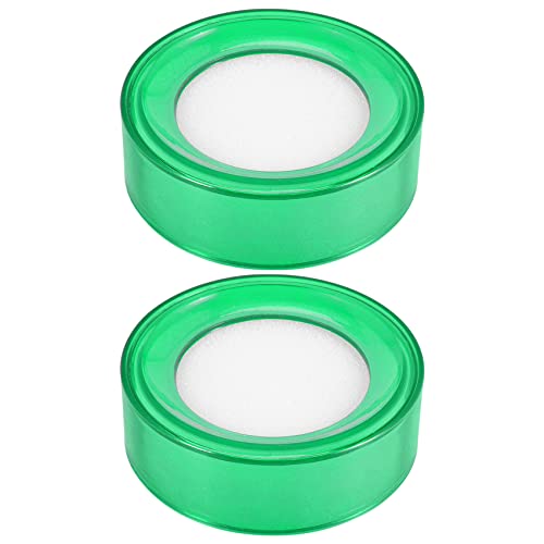 Asuinxurr Asuinxurr(R)2 Stueck Gruener Kunststoff 7cm Durchmesser Finger Nass Schwamm fuer Geld Kassierer von Asuinxurr