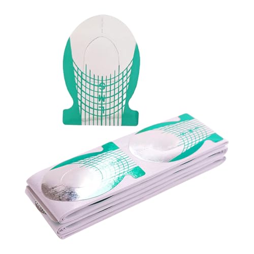 100 Stück Nagelform-Papier, praktische selbstklebende Maniküre-Trainingsbedarf, stilvolle Nagelkunst-Erstellung für jeden Anlass, Nagelkunst-Vorlagen von Asukohu