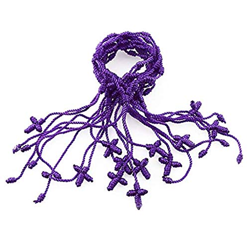 Asukohu 12 Pcs Handgefertigtes Seil Kabbala Armband 7 Knoten String Für Gekreuzte Armband Buddhist String Armbänder Für Frauen Männer Jungen Mädchen Paar Braceletts Und Ihre von Asukohu