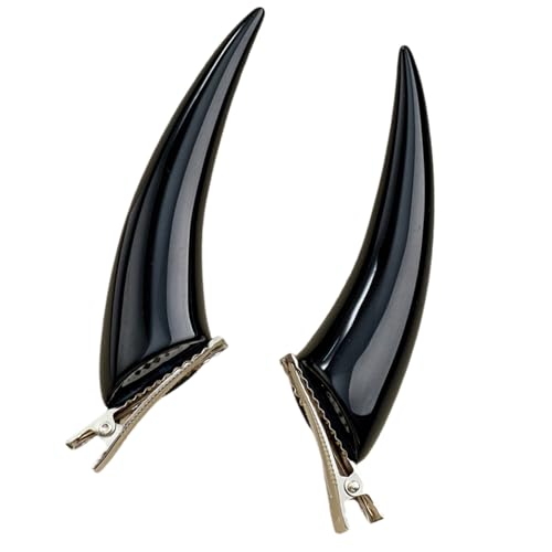 1Pair Gothism Styles Haarnadel Teufel Hornhaarclip Einzigartiger Cosplay Haarclip Für Halloween Party Und Festivalkostüme von Asukohu