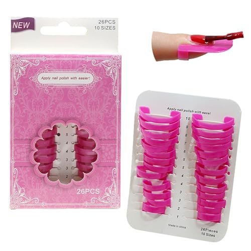 26 Stück/Set Wiederverwendbare Nägel Politur Schutz Nägel Politur Schutz Maniküre Protector Tool C Shield für Damen 26 Stück/Set Wiederverwendbare Nägel Politur Schutz Nägel Politur Schutz Maniküre Protector Tool C Shield für Damen von Asukohu