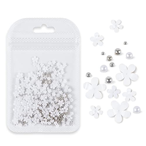 3D Acryl Bunte Blumen Art Aufkleber Für Mit Perlen Für Frauen Mädchen Nageldekorationen Blumen Nägel Ohrstecker Dekor Zubehör von Asukohu