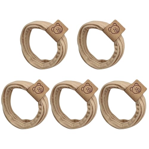 5 Stück vielseitige einfache Haargummis, elastisches Haarseil, Bären-Haarringe, Haargummis, Bärenzubehör von Asukohu