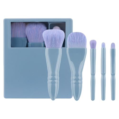 5-teiliges Make-up-Pinsel-Set, Puderpinsel, Kosmetik, Vollgesichts-Make-up-Pinsel, Lidschatten, Reise-Set für Damen von Asukohu