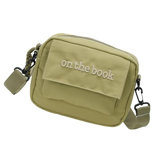 All-Matching-Umhängetasche für Damen und Herren, einfache Umhängetasche, japanischer Stil, Kuriertasche, Handy, Shopping, einfache Umhängetasche, Handy, Nylon, Schulter für Damen und Herren, grün, One All-Matching-Umhängetasche für Damen und Herren, einfache Umhängetasche, japanischer Stil, Kuriertasche, Handy, Shopping, einfache Umhängetasche, Handy, Nylon, Schulter für Damen und Herren, grün, One von Asukohu
