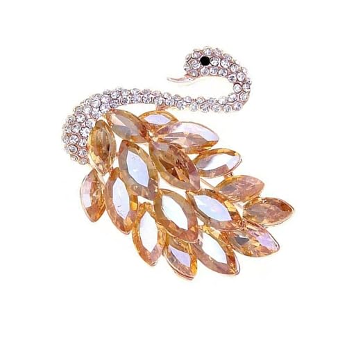 Anspruchsvolle Brosche in Cygnus-Form, elegantes Schmuck-Accessoire für Geschäftstreffen, einzigartiges Tier-Brustnadel-Zubehör, stilvolles Accessoire, Einheitsgröße, Wie beschrieben von Asukohu