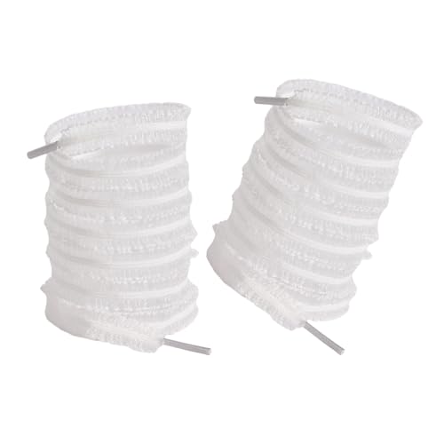 Asukohu 1 Paar Gekräuselte Spitzen Schnürsenkel Für Frauen Und Mädchen Breite Elastizitätsschuhschnürsenkel Für Turnschuhe Und Freizeitschuhe Casual Sneakers Schnürsenkel von Asukohu