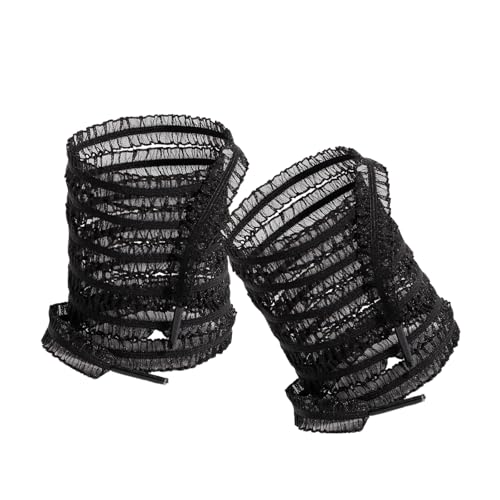 Asukohu 1 Paar Gekräuselte Spitzen Schnürsenkel Für Frauen Und Mädchen Breite Elastizitätsschuhschnürsenkel Für Turnschuhe Und Freizeitschuhe Casual Sneakers Schnürsenkel von Asukohu