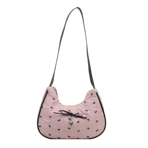 Asukohu 2025 Innovative Bögen Verschönerte Umhängetasche Leichte Blasenbubble Baumwolle Multi Funktionaler Speicher Achselstiftbögen Design Schultertasche von Asukohu