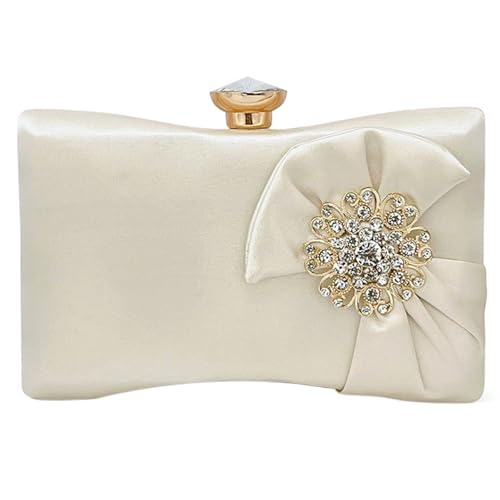 Asukohu Abendtasche mit Strasssteinen für Damen, Schultertasche, Handtasche, Crossbody-Tasche für Hochzeit und Partys, Party-Clutch, a, One Size von Asukohu